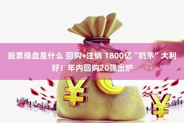 股票操盘是什么 回购+注销 1800亿“奶茅”大利好！年内回购20强出炉