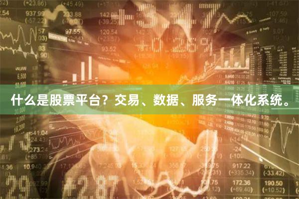 什么是股票平台？交易、数据、服务一体化系统。